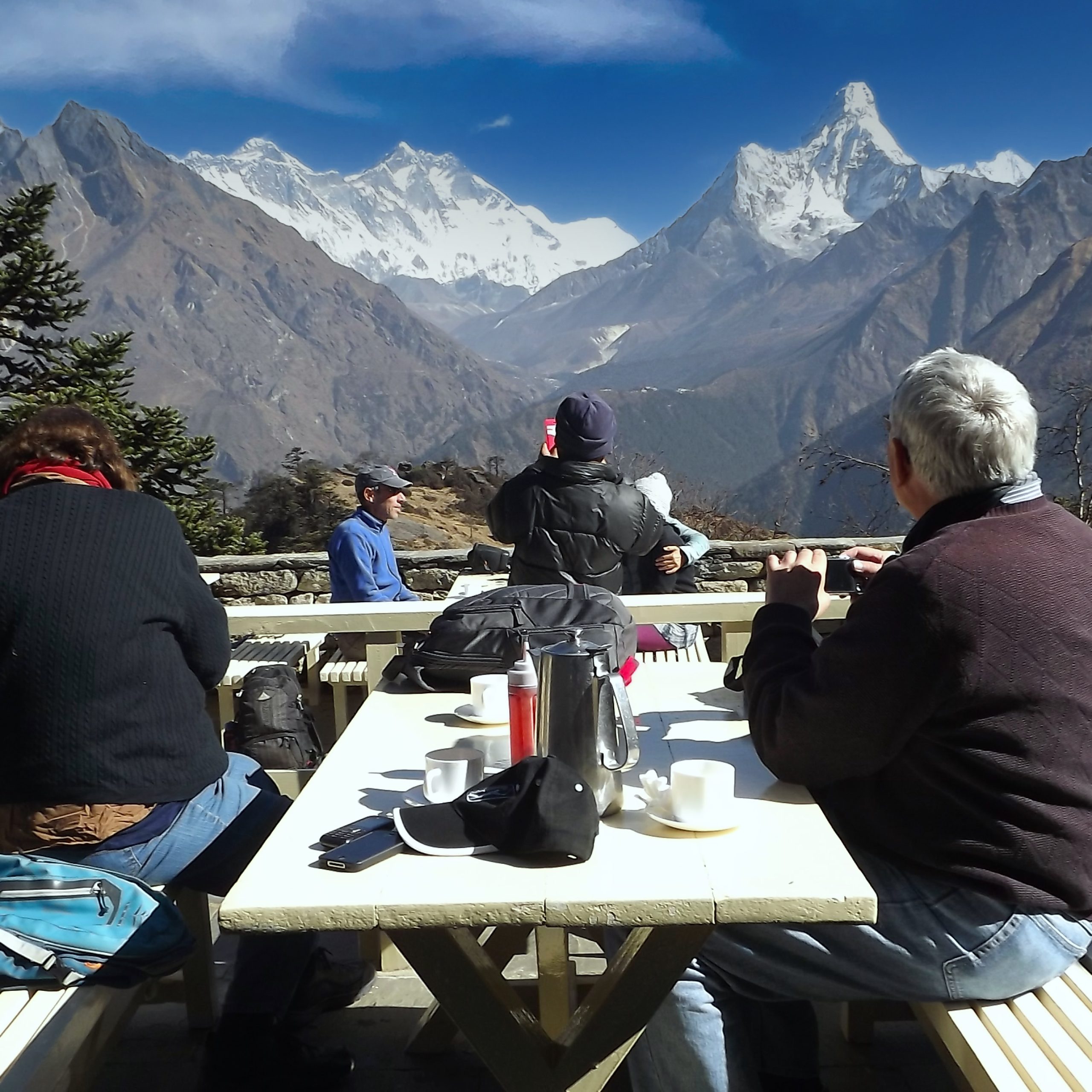 breakfast in hotel Everest view during Everest helicopter tour